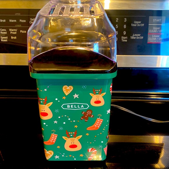 POPCORN Hot Air 12 cup BELLA,Rudolph Xmas Design - Exc Cond-Original Box/Manual - Picture 2 of 7